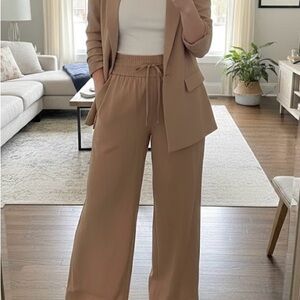 Nordstrom Women's Beige Wide-Leg Pants